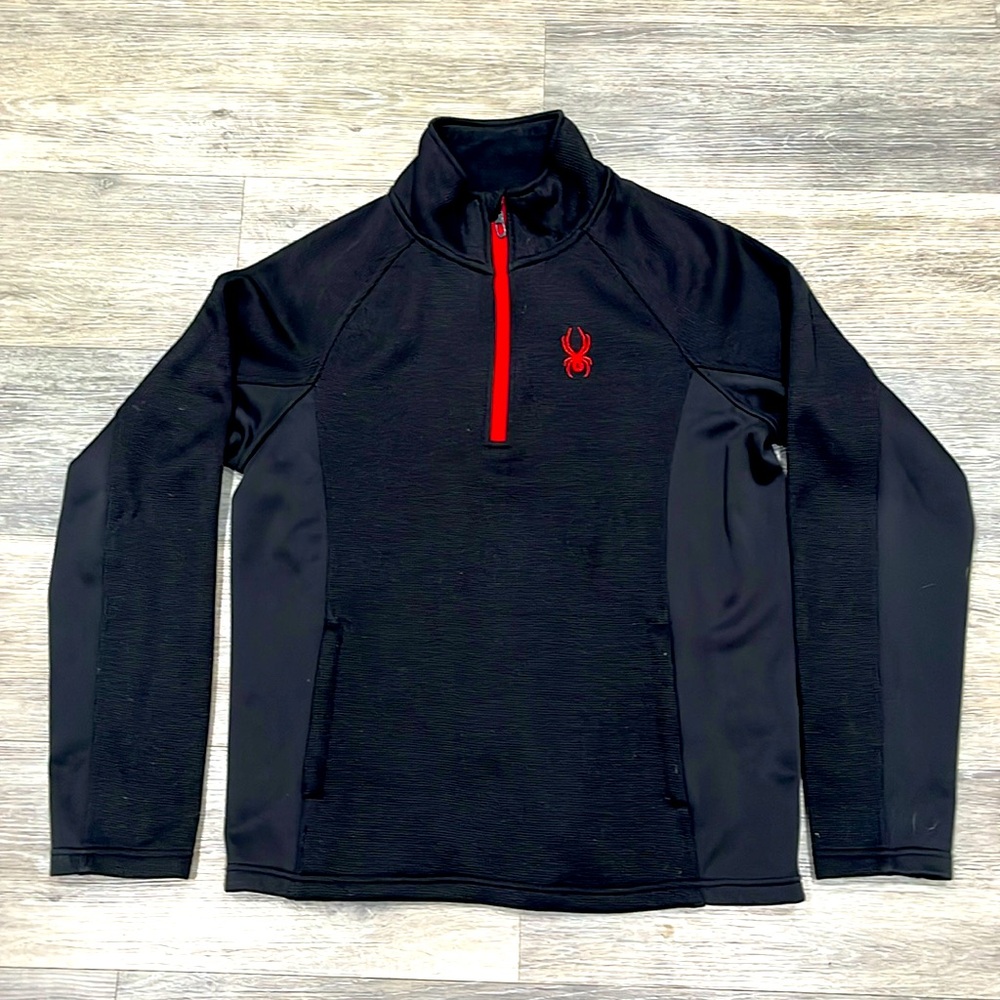 Spyder 1/4 zip w/2 zippered pockets